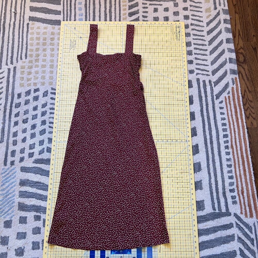 NWT Wayf ruched midi dress sz S in red - Picture 10 of 13